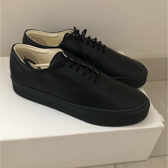 The Row 40.5, Marie H Sneakers, Black leather - Picture 3 of 10